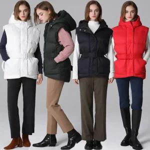 [르오트(LeOT)] 에스키모걸 파우더 벨티드 다운 패딩 베스트