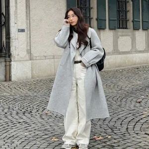 [온앤온](강남점)[기은세 착용] A라인 실루엣 핸드메이드 울 코트 NEW4WHB26