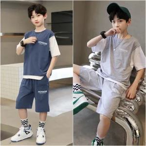 남아 주니어 썸머퍼슨 레이어드 여름 상하