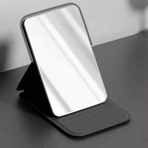 고품질 휴대용 접이식 거울 각도조절 스탠드 핸드 겸용 거울 탁상스탠드거울 작은거울 (WFI19II)