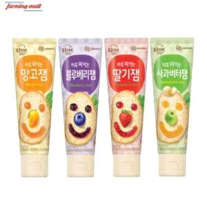 [보금푸드] 복음자리 바로 짜먹는잼 딸기+망고+블루베리+사과버터 4종