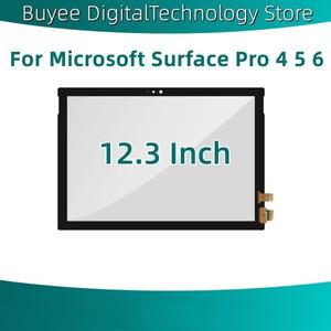 새로운 12.3인치 노트북 외부 터치 스크린 (Microsoft Surface Pro 4 6용) 전면 패널 유리 LCD (OCA 포함)