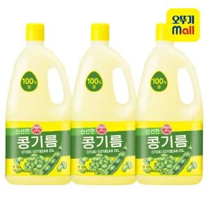 [본사직영] 오뚜기 콩기름 1.8L, 3개