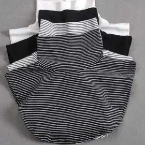 레이어드 페이크 단가라 줄무늬 목 폴라 레이어드 티 목티레이어드 공갈목폴라페이크목티