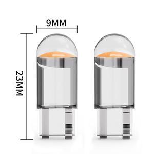 10pcs 24V LED 빛 T10 W5W COB SMD 자동차 전구 트럭 인테리어 읽기 번호판 램프 흰색 6000K 액세서리 다이