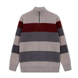 [디바옴므]겨울 빅 단가라 반집업 니트 기모안감 티셔츠 골프 반목