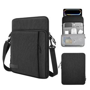 포켓이 있는 MoKo 12.9인치 태블릿 슬리브 가방 휴대용 케이스, 13인치 신형 iPad Pro M4 & Air M2 2024, iPad Pro 12.9 M2 & M1, Sur