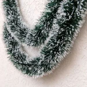 크리스마스 트리 장식 소품 리스 가랜드 만들기 눈꽃 모루