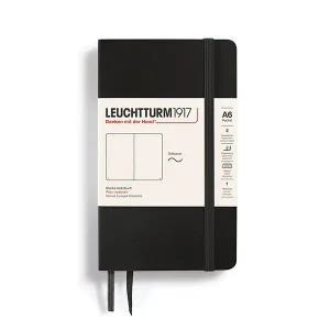 로이텀 소프트커버 포켓 A6  노트 블랙