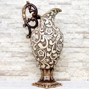 고품격 인테리어 엔틱 화병/도자기 수반 마블 장식소품 조화 장식용품 꽃병 집들이 결혼선물 데코 장식품