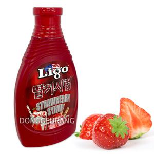 리고 딸기시럽 585g/팥빙수/아이스크림/칵테일/소스/딸기