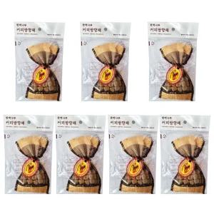 [국산정품 헤이즐넛 커피방향제 7개 셋트]탁월한 탈취효과/차량용 자동차 방향제 탈취제 참숯 욕실 사무실