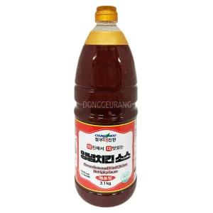청우 더진한 치킨소스 매운맛 2.1kg/양념치킨소스/닭꼬치/닭강정