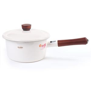 에지리 컬러콜렉션 법랑냄비 18cm 편수냄비 [화이트]