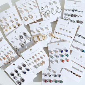 알러지 방지 티타늄 귀걸이 드롭 세트 모음