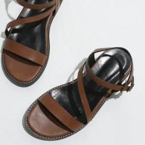 [포크슈즈] 가벼운 스트랩 샌들 여성 여름샌들