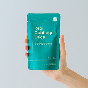 좋은하루식품 물 한방울도 넣지 않은 100% NFC 착즙 양배추즙 80ml X 30포