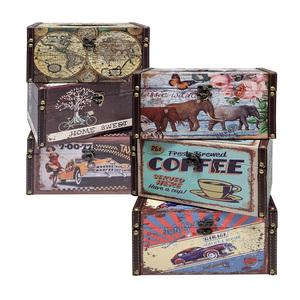 빈티지 사각 각티슈 케이스 앤틱 휴지 보관함