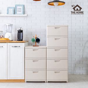 리빙홈 그리드 플라스틱 5단 서랍장 수납장