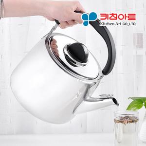 키친아트 4L 와이드주전자 스텐 스테인레스 주전자