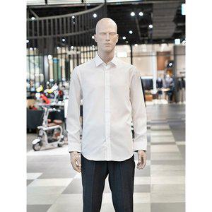 [란체티](하남점)모달 혼방 솔리드 화이트 슬림핏 긴소매셔츠 LZRP504WH외택1종