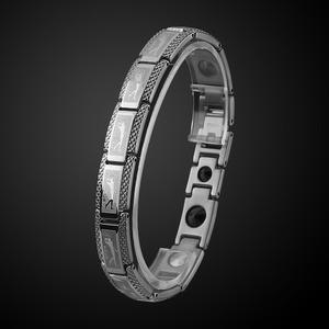 게르마늄 고기능성 건강팔찌 노블레스 럭셔리 실버 남성용