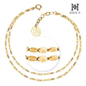 골드앤  14K 로즈미 두줄 팔찌 YG