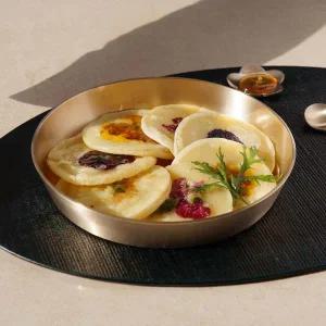 [놋담](강남점)방짜유기 모던 메인 요리접시