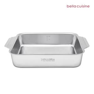 벨라쿠진 통3중 스텐 사각팬 베이크팬/전골 냄비 21cm /인덕션 가능