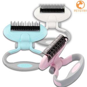 펫스츄리 접이식 강아지 고양이 브러쉬 빗 장모 이중모 웰시코기 비숑