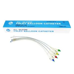 원에스피 멸균 폴리카테타 2Way 10개입 1박스 벌룬도뇨관 실리콘 소변줄 비뇨기과튜브