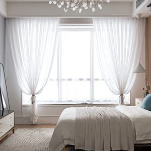 홈앤창 나비주름 쉬폰커튼 대형 (가로 225 2장)/안방 거실 커튼