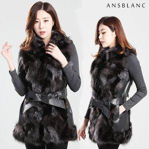 [앙스블랑]실버S 폭스 퍼베스트 여성겨울 모피조끼 019