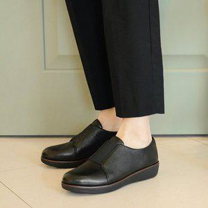 [핏플랍] 레이스레스 더비 슬립온 블랙 N76-001