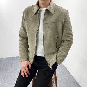 [엠클로] 남자 스웨이드 블루종 투웨이 지퍼 집업 자켓 3컬러 (겨울버전/3온스안감추가)