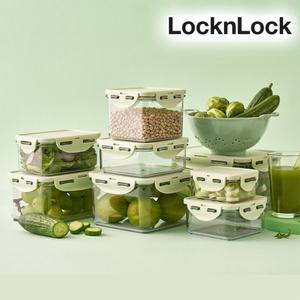 락앤락 비스프리 스테커블 퓨어 밀폐용기 2개세트 반찬통 냉동 밥 보관 용기 냉장고 냉동실 정리 야채 보관 소분 통 투명