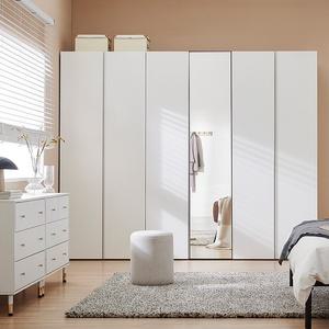 한샘 바이엘 채널 거울옷장세트 140cm~350cm(높이216cm) 화이트 16종