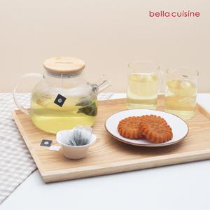 벨라쿠진 1리터 우드커버 티팟 찻잔 세트