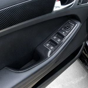 제네시스 G80 DH 윈도우스위치 커버 튜닝 카본 몰딩