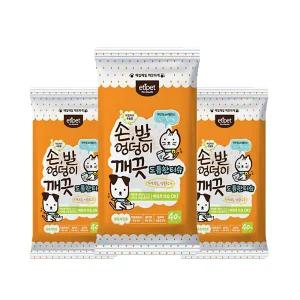 에티펫 손발엉덩이 물티슈 40매x6개 강아지 위생용품