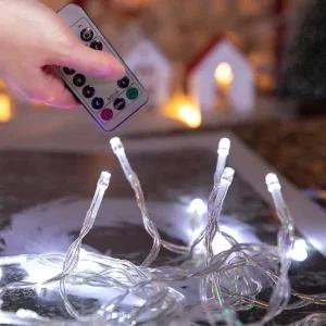 크리스마스 미니트리 전구 LED 건전지 코드 호환 프리미엄 100P 3in1  어댑터포함) 줄조명 캠핑 카페 장식