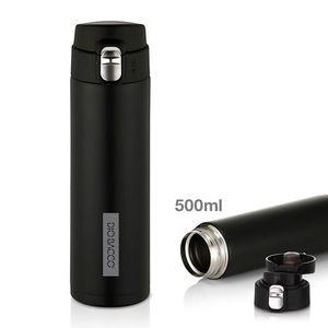디오바코 블랙 원터치 텀블러 보온병 500ml 2중 더블월 진공 보온보냉 스테인레스스틸 304 원터치잠금장치