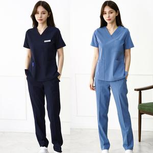 [누림상사] VU 스판 V넥 수술복 세트/ 간호복 병원유니폼 간호사유니폼