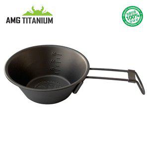 [에이엠지티타늄]티탄 폴딩 시에라컵 150ML(샌딩) 캠핑용품 백패킹 등산용품 AMG TITANIUM