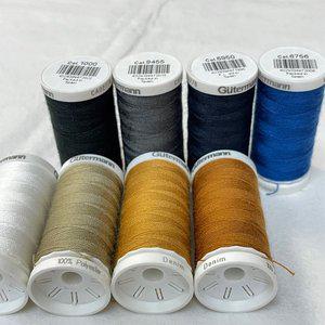 [얀스토어]독일 구터만 데님실 청바지실 100 m 재봉사 퀼팅실 아플리케실 청바지 수선실 손바느질실