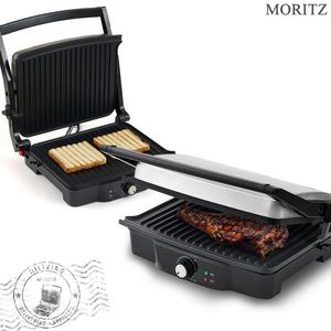 모리츠 180도 오픈 양면 멀티 파니니 전기 그릴 MWG-101HJ 전기팬