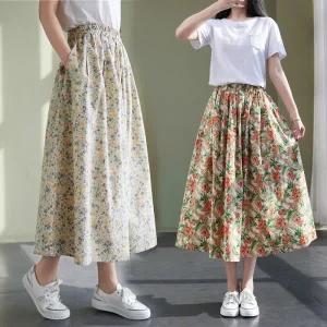 면치마 고무줄 밴딩 롱스커트 롱치마 할머니 병원 검진