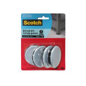 3M 마루보호 패드 SP646NA 층간소음방지 가구 이동 슬라이더 원형 장착형