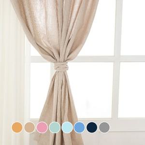 [레브라이프] 멜란 워싱 깨알 체크 면 커튼 가리개-8컬러