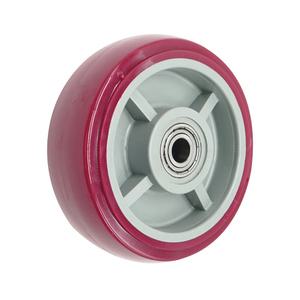 고중량 우레탄 자색 15.24cm 바퀴 휠 세트